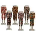 Womens Floral Print High Waisted Leggings-S/M/L/XL